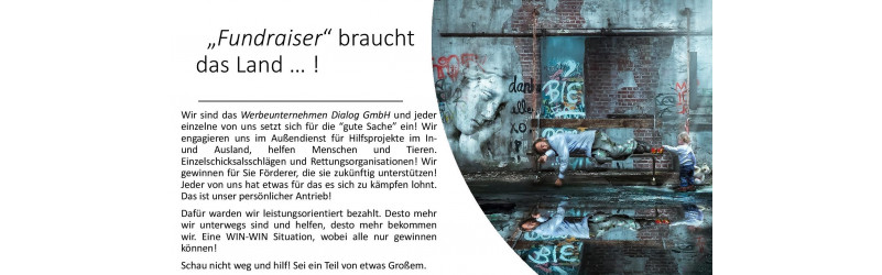 Dein Sommerjob 2018! Fundraising Door 2 Door - Leistung wird belohnt! - Schrattenthal