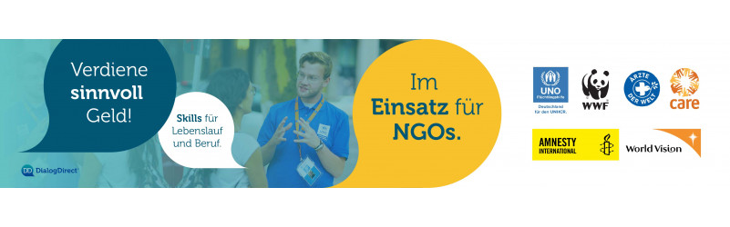 Noch keinen Job für die Semesterferien? Werde Fundraiser! (w/m/d) - im Schnitt 3.000 € /Monat