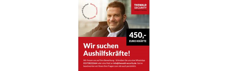Sicherheitsmitarbeiter (m/w/d) auf 450€ Basis in Köln gesucht!
