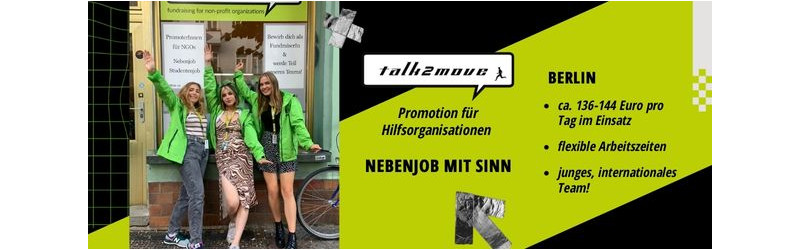  Zukunftsveränderer (m/w/d) gesucht! – Gemeinsam können wir Berlin zu einem Vorreiter des sozialen Wandels machen! ca. 18€/Stunde - ab 16 Jahren Barsinghausen 