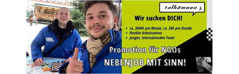 Der Sommer geht, DEINE Chance kommt: bester NEBENJOB für Studenten (m/w/d) / Promo für Hilfsorganisationen - ca. 960€/Woche DEUTSCHLANDWEIT