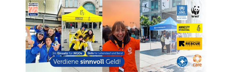 Im Studium wird das Geld langsam knapp? - Verdiene als Fundraiser für NGO’s im Schnitt 3000 monatlich Delmenhorst