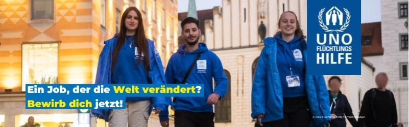  Genialer Nebenjob: Charity  Ambassador (a) - UNO-Flüchtlingshilfe - Berlin 
