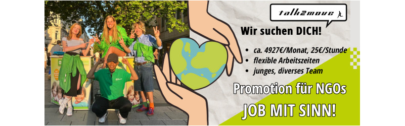 Herbstblues? Nicht mit dir! Mach lieber Action & setz dich ein für den guten Zweck - 4.900€/Monat