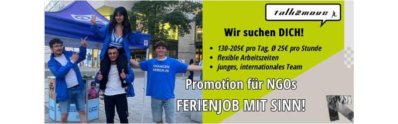 Kein Nebenjob im Einzelhandel: Mach mehr als Kasse & Regale – setz dich aktiv für NGOs ein und verdiene bis zu 1250€/Woche! Olching 