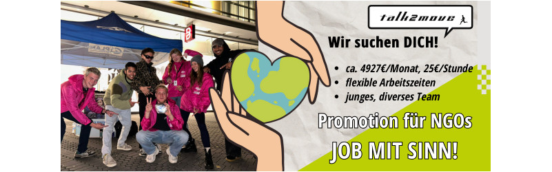  Völklingen: Nicht nur ein Nebenjob – starte im Fundraising durch, reise durch Deutschland & verdiene 4500€ pro Monat! 