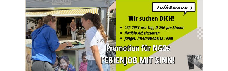 Du kannst gut mit Menschen? Dann solltest du daraus mehr machen. Studentenjob (a) in BERLIN!