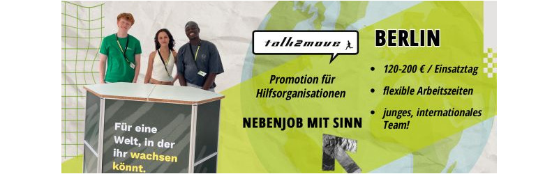 200€/Tag: Social-Promoter (a) Nebenjob in Berlin!