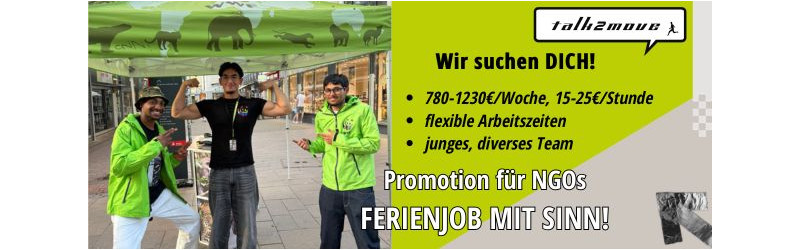 3000€/3Wochen: Promotionjob Fundraising